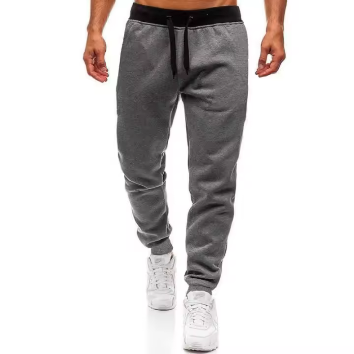 2025 Pantalones sanitarios de lana deportivos informales para hombres y mujeres, color sólido, - 1