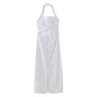 BUNO-Vestido sin mangas con cuello colgante, vestidos grandes sin espalda para mujer, vestido sin mangas 2024, minivestido de oficina de verano, vestido de calle - details 2