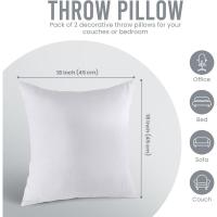 Decorativo (paquete de 2, blanco): La cama y el sofá: cojines decorativos para interiores - details 3