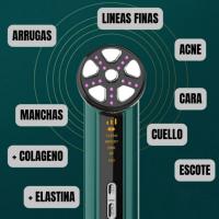 Radiofrecuencia Facial EMS Terapia Led Limpieza Facial Masaje Sonico 8000 rpm e Importacion de Cosmeticos Genera Colageno Elastina Trabaja Arrugas lineas Fins y de Expresion Uso en Casa Regalo para Mujer - details 1