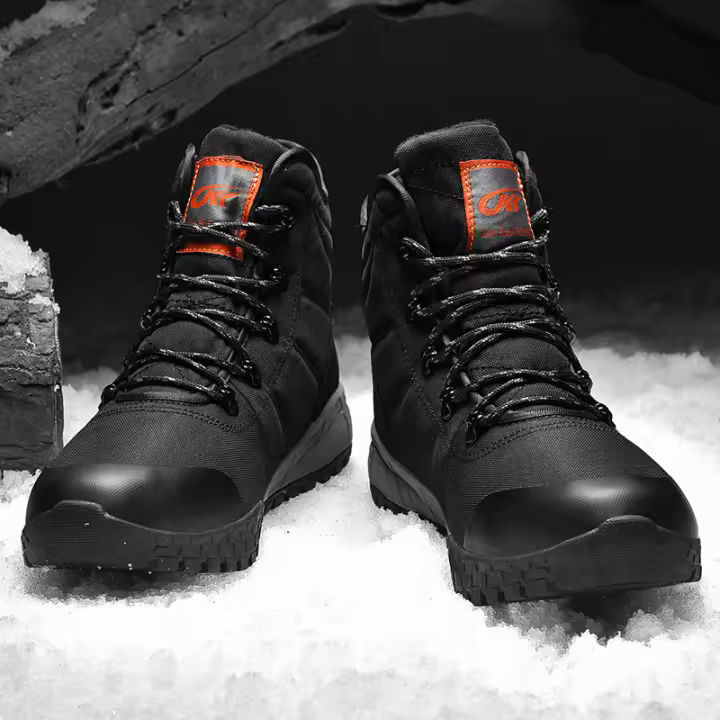 Calzado antideslizante para la nieve, zapatos casuales de algodón al aire libre para hombres de caña alta - 1