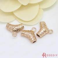 Colgantes de tubo curvado de nube de latón, Color oro de 18K de alta calidad, conector de pulsera, suministros para fabricación de joyas, accesorios Diy - details 24