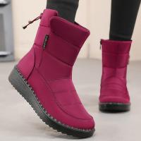 Winer-Botas largas informales para mujer, zapatos planos cálidos para la nieve - details 0