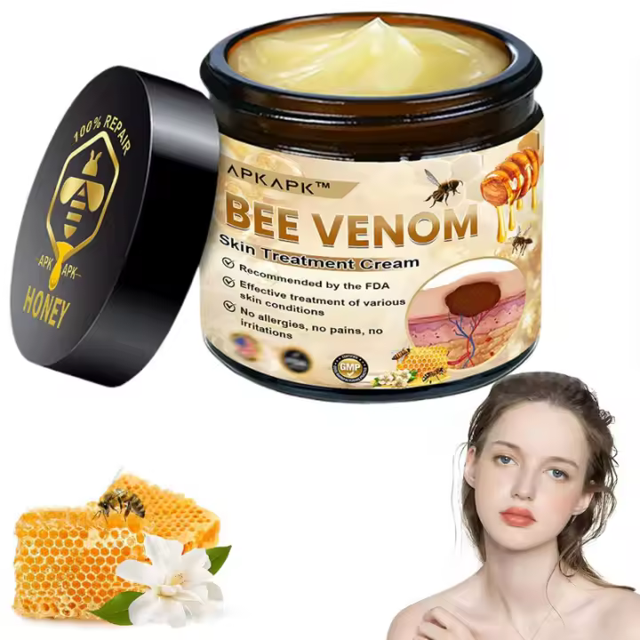 Crema integral de tratamiento APKAPK - 50 g, nueva crema profesional para el cuidado de la piel 2025, gel hidratante con veneno de abeja para todo tipo de piel - 1