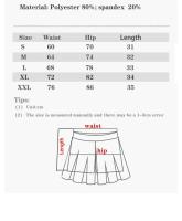 Pantalones cortos deportivos de verano a la moda, Falda plisada para mujer, Falda corta antideslumbrante para correr, fitness al aire libre, falda de tenis transpirable - details 0