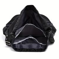 Mochila deportiva Yoga Fitness, Compartimento transpirable para calzado, Correas impermeables ajustables, Diseño unisex, Adecuada para viajar y entrenar Color Negro, Gris - details 2