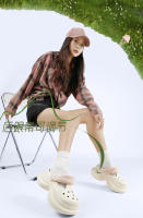 Xiaoman Zapatos con agujeros en la cintura para mujer, novedad de verano, súper populares, versátiles, suela gruesa, aumento de altura, antideslizantes, informales - details 13
