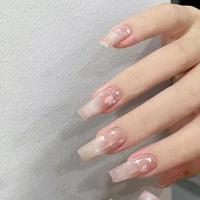 Caja de 24 piezas uñas removibles estilo corto parches uñas postizas uñas tabletas - details 52