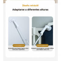 Cepillo de limpieza doméstico motorizado sin cable mango largo cepillo de limpieza telescópico sin dobleces fregona giratoria automática - details 5