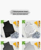 Camiseta deportiva de baloncesto a la moda para hombre, ropa de entrenamiento con cuello redondo, chaleco holgado, camiseta informal sin mangas Unisex, diseño de cuello redondo - details 2