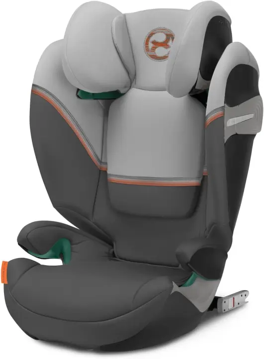 Silla de coche S2 i-Fix Adecuada para coches con y sin ISOFIX 100-150cm Negro Luna - 1