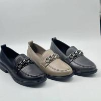 Nuevos zapatos informales de cuero de alta calidad para mujer, con diseño básico de suela gruesa y parte inferior plana, plantilla de PU antideslizante, - details 2
