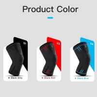 Rodilleras deportivas de alta elasticidad, soporte para codo transpirable, rodilleras de compresión, absorción del sudor, soporte deportivo para rodilla, 1 par - details 13