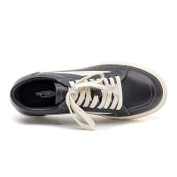 Nuevas zapatillas de deporte al por mayor para hombre, patines, zapatillas para mujer, talla grande 38-46, zapatos gruesos negros con cordones de cuero genuino, marca - details 7