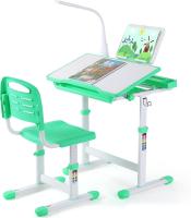 Escritorio para niños y estudiantes, mesa ergonómica y juego de descongelación, con cajón, soporte de lectura, lámpara LED regulable, altura ajustable - details 21