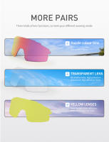 KAPVOE-gafas de sol polarizadas para ciclismo, lentes ultraligeras, protección UV400, equipo deportivo, Unisex - details 1