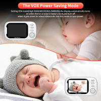 Awapow 3.5Inch Video Baby Monitor With Camera High HD Wireless Baby Nanny Security Camera Night Vision Temperature Monitoring - details 5