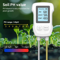 Probador de suelo 3 en 1, medidor de PH/humedad/temperatura, Sensor Digital LCD de PH del suelo, flores y plantas, Detector de humedad para jardín y césped - details 4