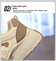 Zapatillas de Plataforma Baja para Mujer Primavera-Otoño 2025 Moda Estudiantil con Aumento de Altura Sencillo - details 6