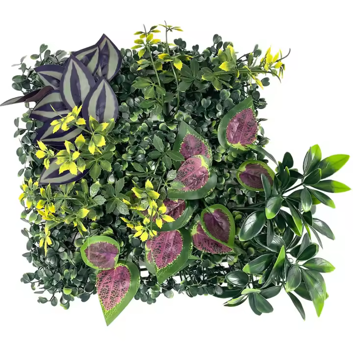 Panel de pared de plantas artificiales DIY, vida eterna, protección UV, alfombra de eucalipto Artificial, duradera y realista - 1