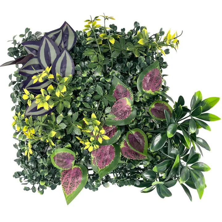 Panel de pared de plantas artificiales DIY, vida eterna, protección UV, alfombra de eucalipto Artificial, duradera y realista - 1