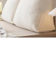 Almohada de cuña pequeña para cabecera, almohada de lectura para sentarse en la cama, respaldo para adultos, cojín triangular, cojín para sofá cama - details 18
