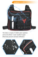 MOTOCENTRIC-Bolsa de pecho para motociclismo Unisex, impermeable, para Motocross, de alta capacidad, reflectante nocturno - details 8