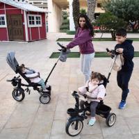 Evolutivo Bebé SAMI Plegable con asiento reclinable y giratorio 360 bicicleta 2 años – carrito bebe, correpasillos juguete, 1-5 años 25kg – Luz, capota extensible y mango parental - details 6