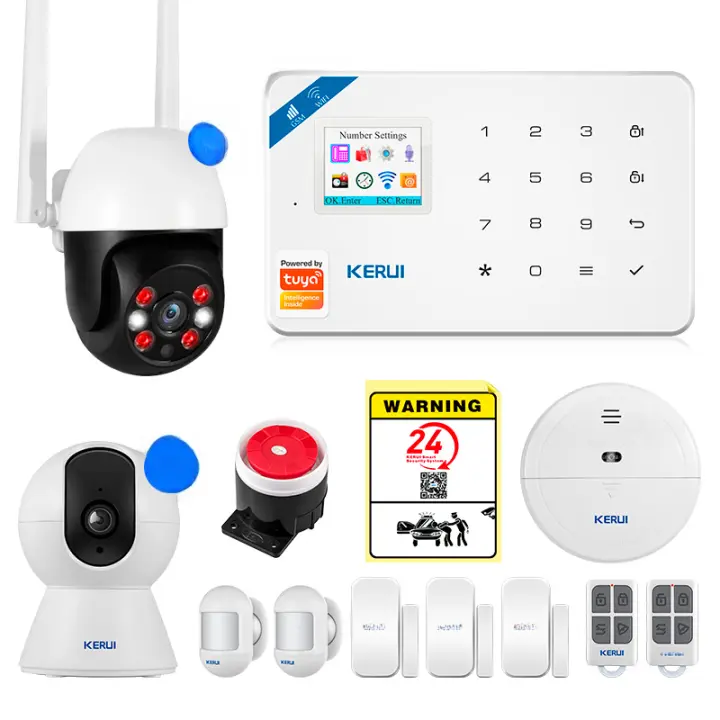 KERUI Sistema de Alarma de Seguridad Inteligente Compatible con Alexa Home Detector de Movimiento - 1