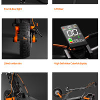 Joyor S5 Plegable Electric Scooter 20KM/H, 500W, 48V 13Ah, Tablero de Skate para Adultos - details 6