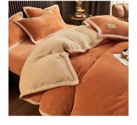Juego de Ropa de Cama con Forro de Cama Lujo Invierno Cálido Grosor Individual Doble Par Tapete Funda de Edredón Juego de Fundas de Almohada - details 8