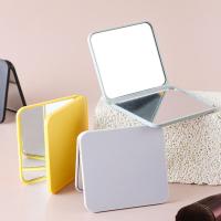 Mini espejo de mano de superficie lisa, espejo de maquillaje portátil cuadrado, espejo de bolsillo compacto de doble cara para mujer - details 8
