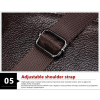 Bolso de hombro de cuero, bolso de hombre - details 25