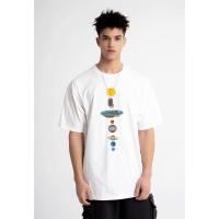 Camiseta con Estampado de Planetas del Sistema Solar para Hombre, Prenda Holgada, Manga Regular, Diseño Cósmico, Ropa de Moda, Informal, Gran Tamaño - details 10