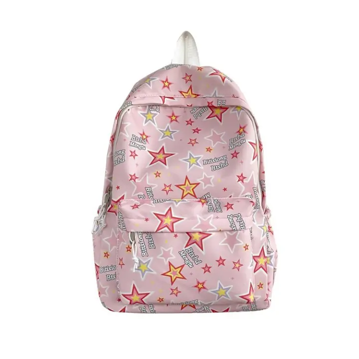 Apariencia, estrellas, niña, linda, viaje, mochila, estudiante, mochila, mochila escolar, fresca y dulce. - 1