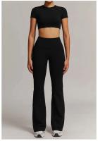 Conjunto de Gimnasio Yoga UDS para Mujeres Ropa de Entrenamiento de Manga Corta, Camisón Largo, Monos de Camping PIESS, Shorts de Correr - details 16
