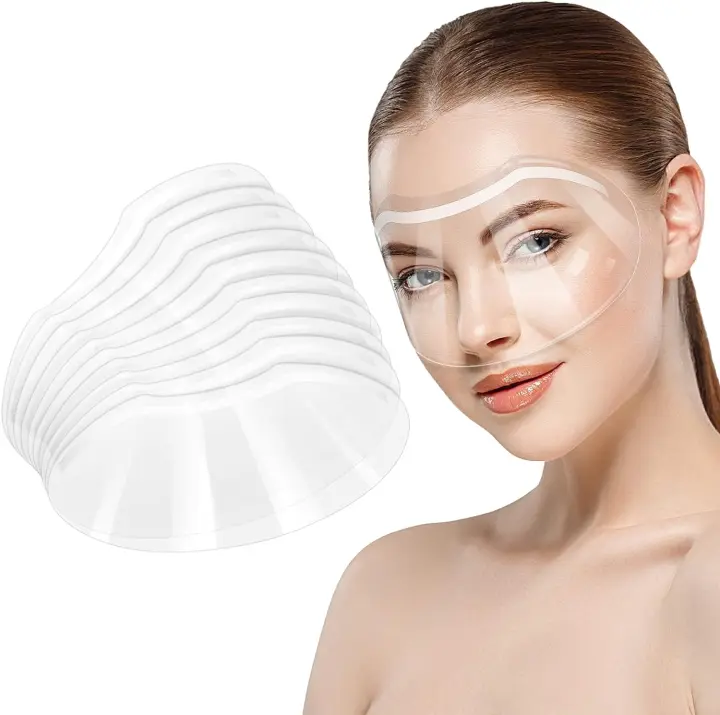 Visera Transparente para Microblading Protector de Ojos para Extensiones de Pestañas, Catarcto, Ducha Facial 50 Piezas HARRY - 1