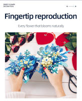 Bloques de construcción eternos de fantasía para niños, juguete de piezas de montaje de plantas y flores, decoración creativa de escritorio, regalo romántico, 917 - details 4
