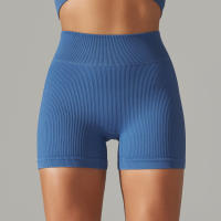 Hamidou-pantalones cortos deportivos para mujer, mallas transpirables de cintura alta para Yoga, correr, ciclismo, entrenamiento, gimnasio, Verano - details 0