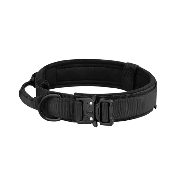Collar táctico para perros al aire libre Correa de metal transpirable Ideal para perros medios y grandes Suministros para mascotas - 1