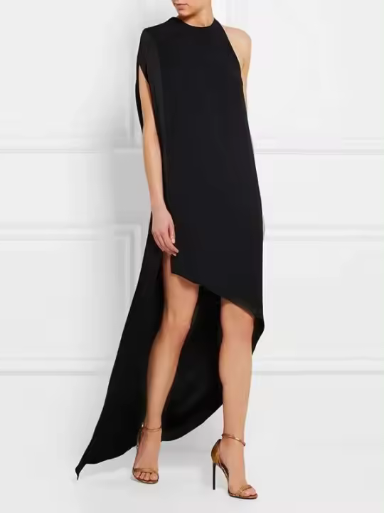 Elegante Vestido de Noche Asimétrico de Alta-Baja Moda Verano 2024 para Mujeres - 1