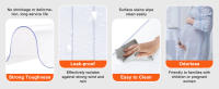 SucceBuy Cortina de tiras, cortina de puerta de tiras de PVC transparente para congeladores, refrigeradores y puertas de almacén, 50% de superposición incluida - details 1
