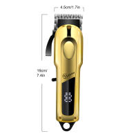 Hatteker-maquinilla eléctrica para cortar el pelo, salón profesional, cortapelos de alta potencia, uso doméstico, afeitadora de barba, empujador, carga USB - details 0