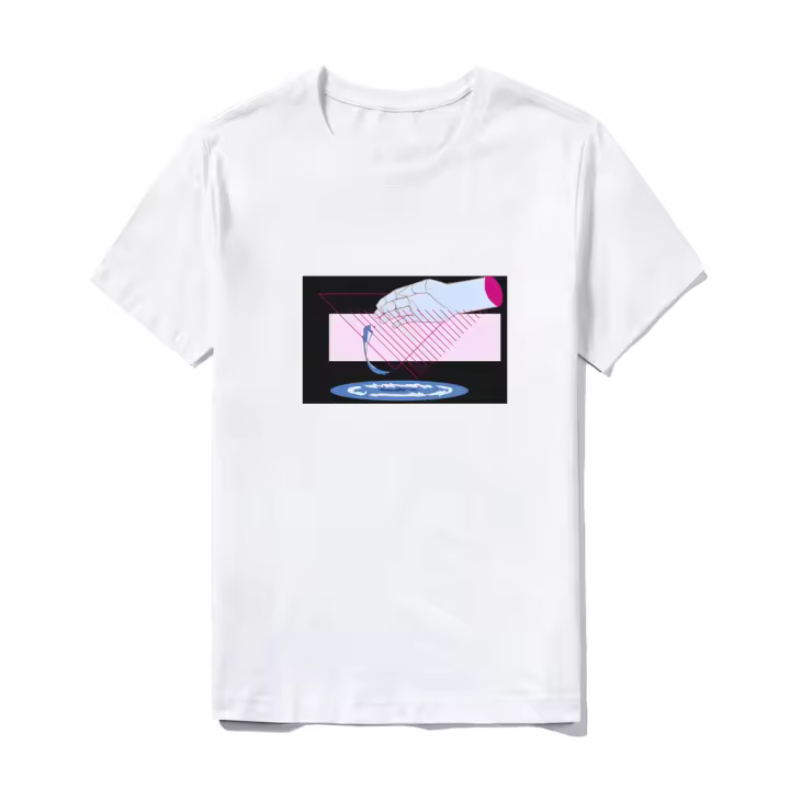Camiseta casual Camiseta básica de manga corta de algodón de verano para hombre 
 Camisetas de hombre vintage estampadas con diseño estampado - 1