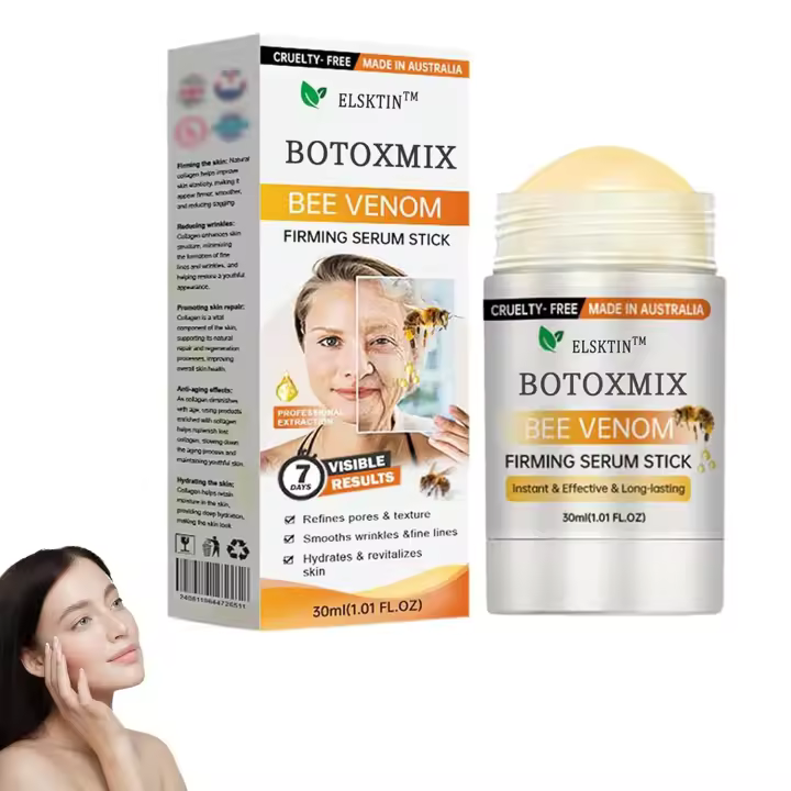 Elsktin Botox Bee Venom Serum Reafirmante Sreum Stick Eliminación de Arrugas Reafirmante Instantánea, Eficaz y Duradera - Péptidos de Colágeno - 1