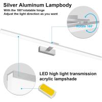 Lámpara LED de 32W Lámpara de espejo Aplique Blanco Frio 6000K Luz natural para Espejo Muebles de Maquillaje Aparato Montado en la Pared, Negro, 120CM - details 73