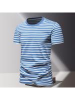 Camisetas Deportivas de Verano 2024 para Hombres Manga Corta, Cuello Redondo, Material de Poliéster, Secado Rápido, Transpirable, Para Correr al Aire Libre y Construir Músculos - details 2