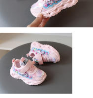 Primavera y otoño nuevos zapatos deportivos para niños princesa de dibujos animados LED luminosos compañeros de clase de 1 a 5 años niñas zapatos deportivos y de ocio - details 9