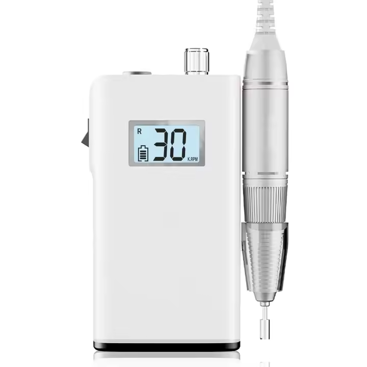 Taladro de Uñas Recargable Profesional 30000 RPM Herramienta Eléctrica Portátil para Manicura - 1