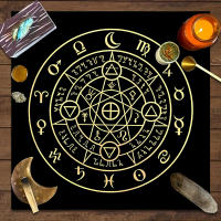 Mantel de Tarot Diseño de Astrología Zodiacal y Magia Ideal para Decoración de Juego de Cartas y Altar de Fase Lunar - details 8